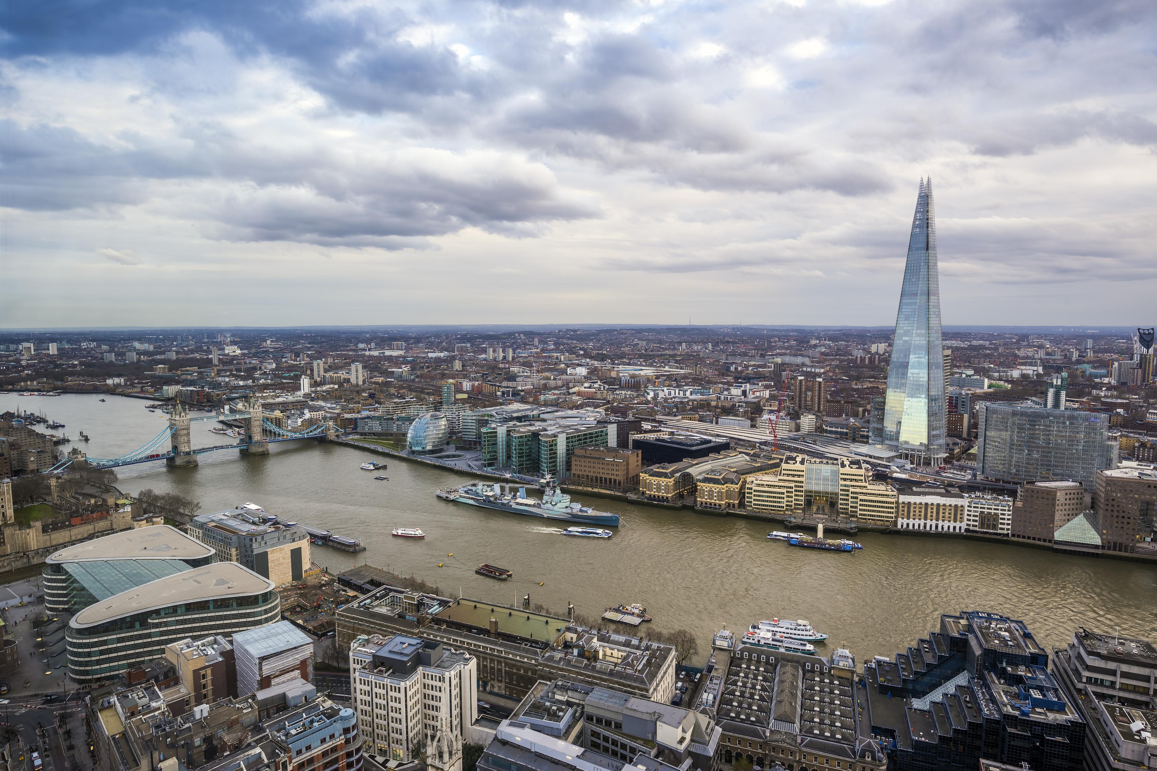 Central London's skyline